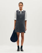 Robe courte en denim - K081 DARK GRAY - 2
