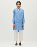 Robe tunique en coton - L631 STRIPES BLUE - 1