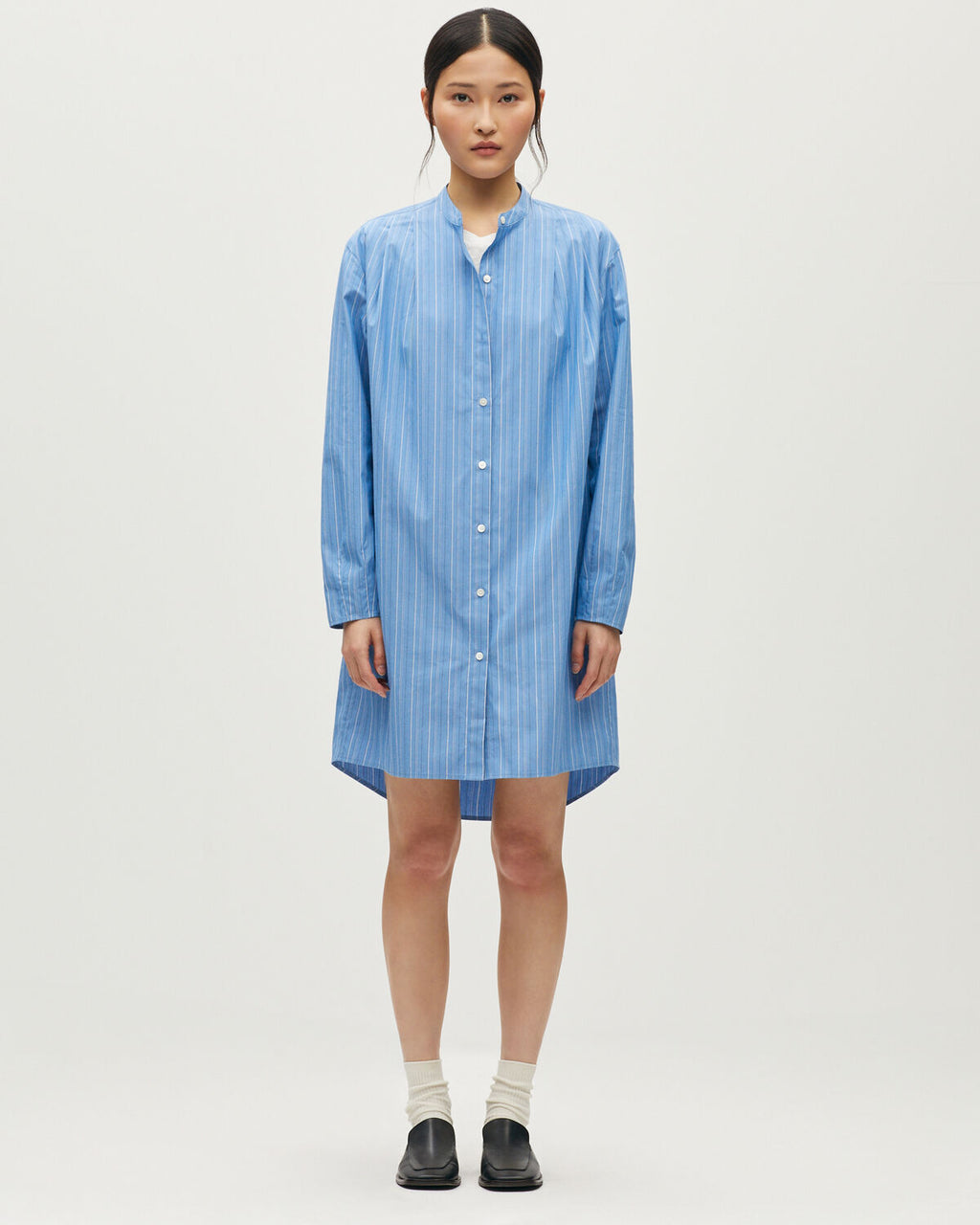 Robe tunique en coton - L631 STRIPES BLUE - 2