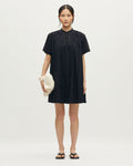 Robe courte brodée en coton - H091 BLACK BEAUTY - 1