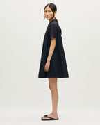 Robe courte brodée en coton - H091 BLACK BEAUTY - 2