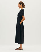 Robe longue manches courtes - U090 BLACK - 2