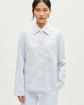 Veste workwear en lin et coton - L610 LIGHT BLUE WATER - 1