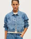 Veste courte en denim - L633 MID LIGHT VINTAGE - 1