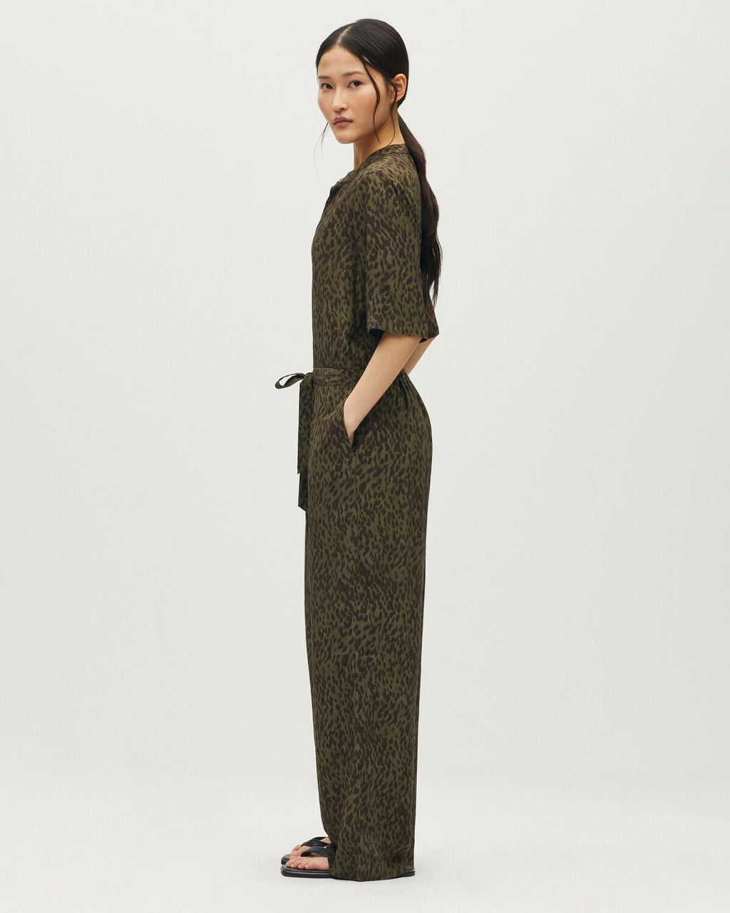 Combinaison pantalon imprimée léopard - L550 LEOPARD KAKI - 2