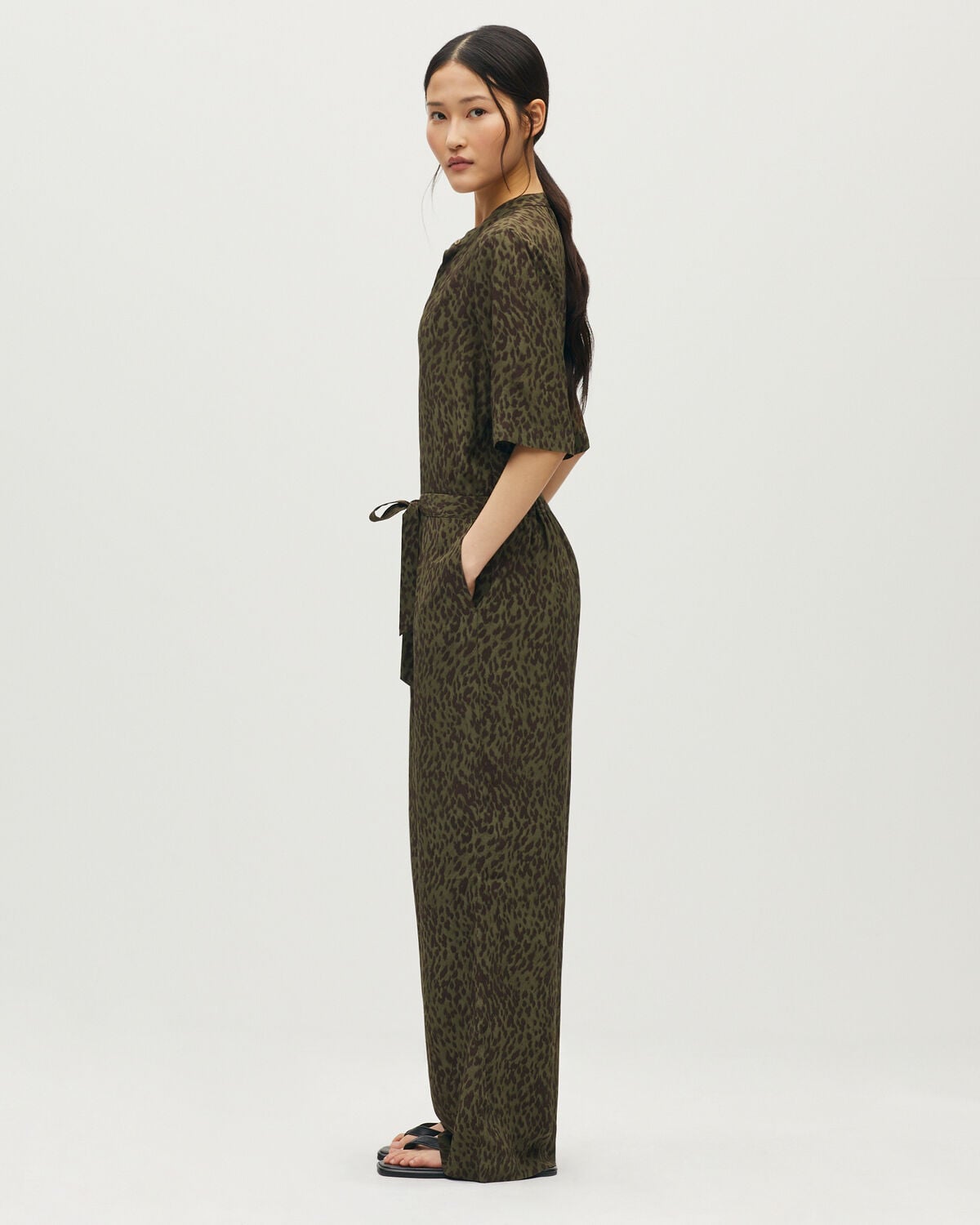 Combinaison pantalon imprimée léopard - L550 LEOPARD KAKI - 2