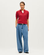 Polo en maille point fantaisie - U160 RED - 2