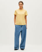 T-shirt col rond en lin - U420 YELLOW - 2