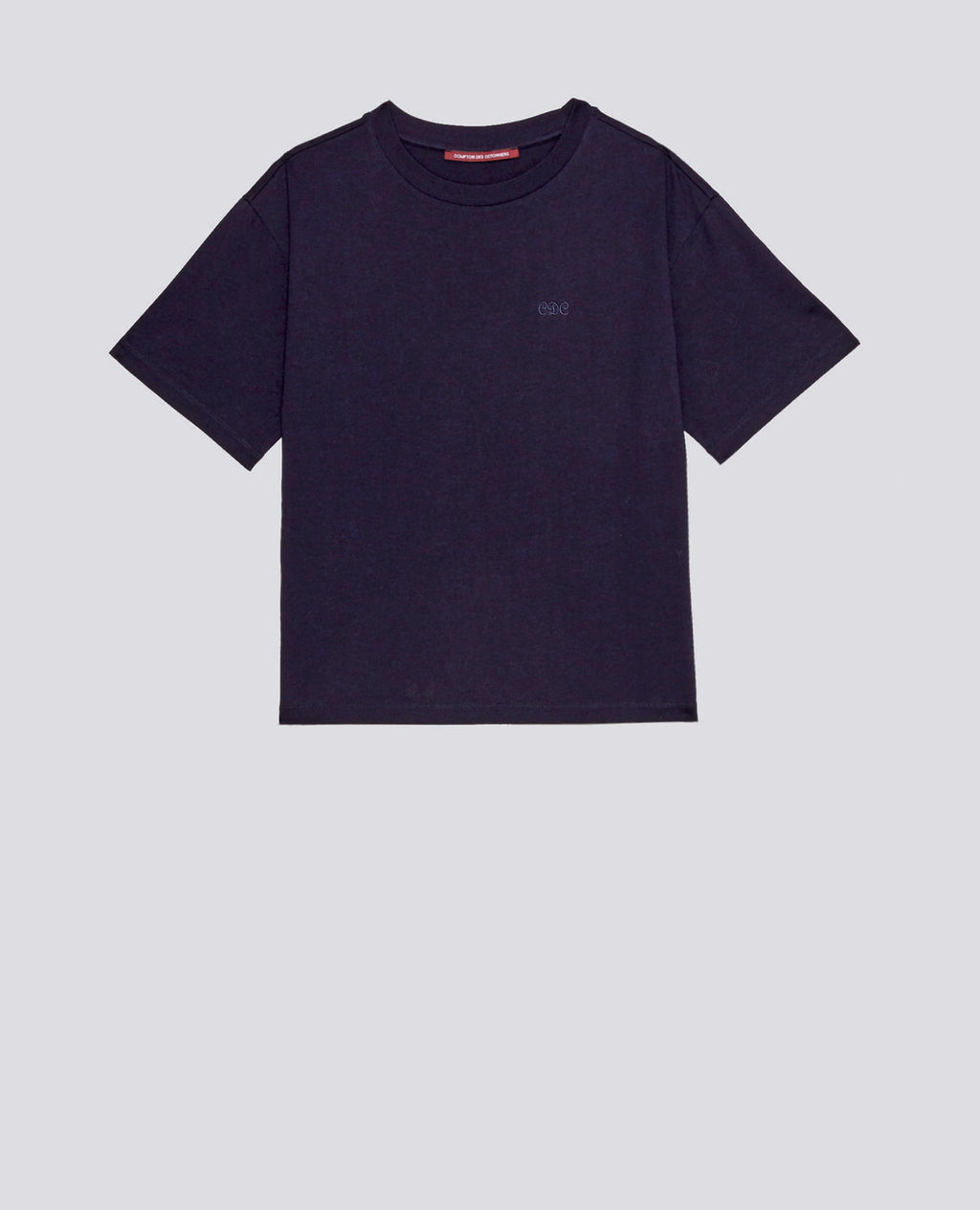  T-shirt en coton manches courtes ample - NIGHT SKY - 1