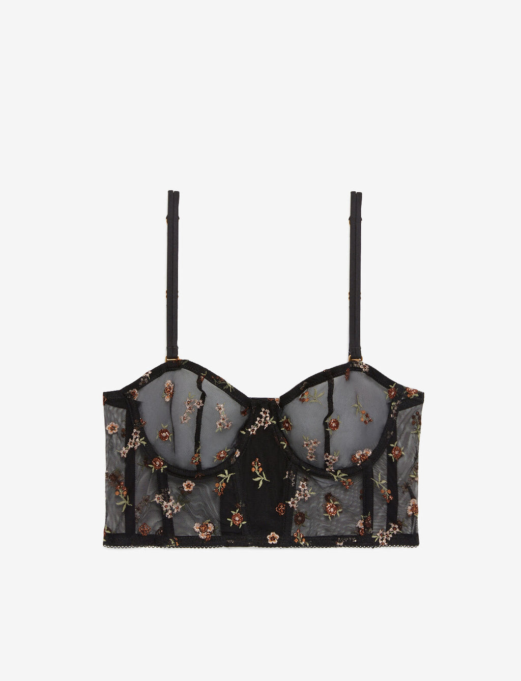 Soutien-gorge bustier MOONLIGHT BRODE - Noir - 2