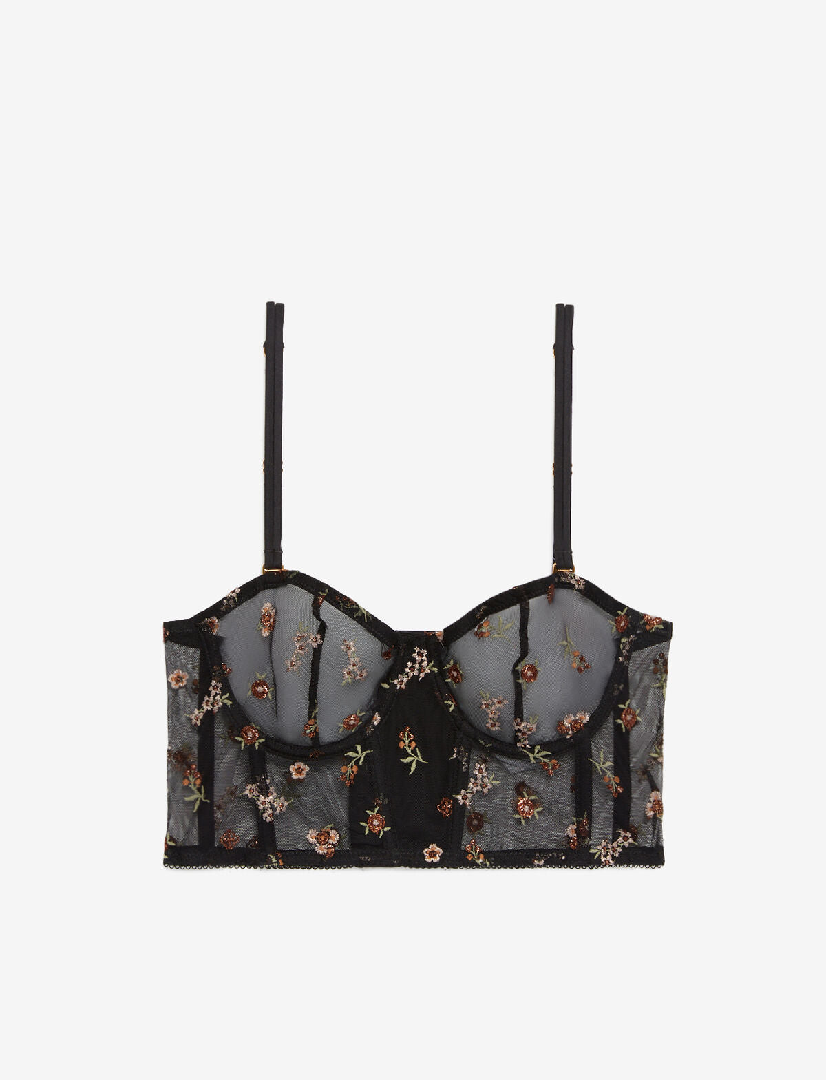 Soutien-gorge bustier MOONLIGHT BRODE - Noir - 2